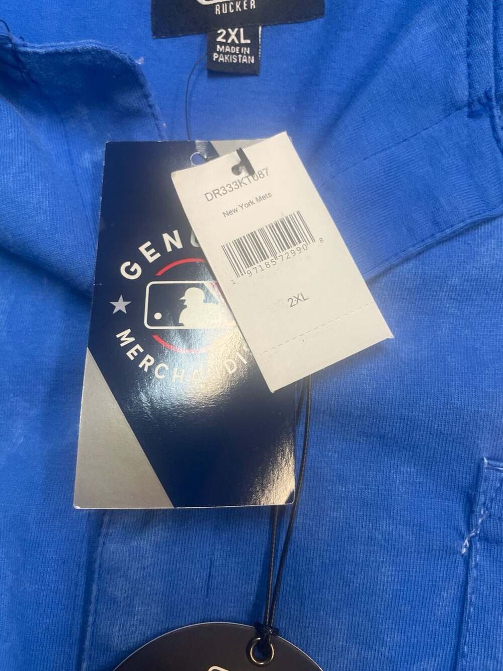 New York Mets Darius Rucker Collection by Fanatics Royal Blue Denim Button-Up Sh - Picture 6 of 13